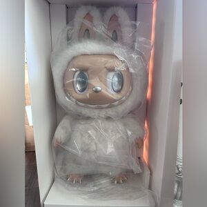 POP MART LABUBU The Monsters Angel In Clouds Vinyl Doll + TOTE BAG US AUTHENTIC